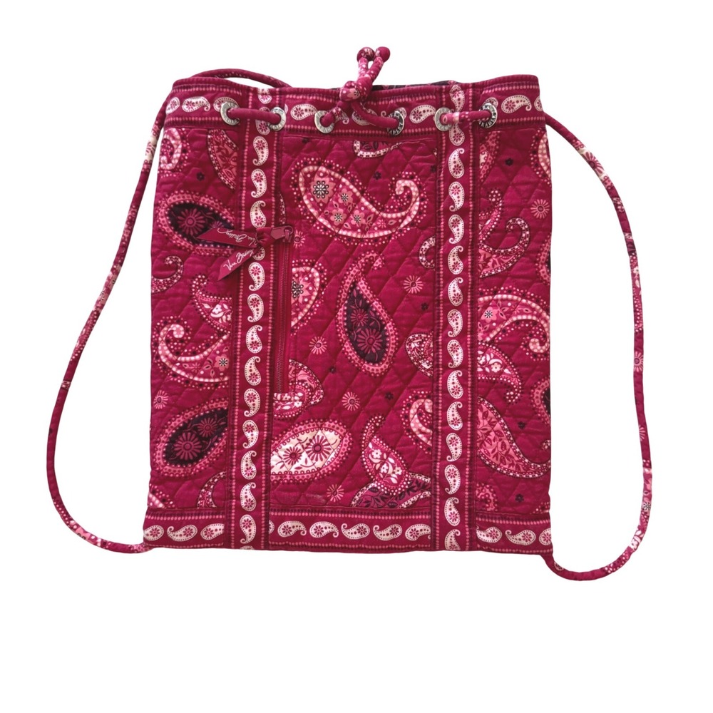 Vintage Y2K Vera Bradley Retired Paisley Drawstring Backpack